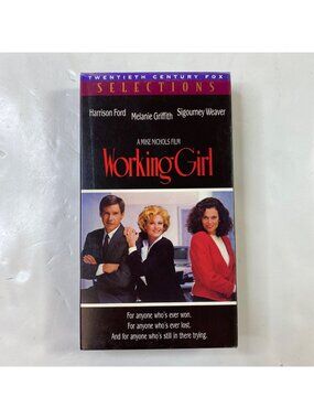 Working Girl 1988 VHS Comedy Melanie Griffith Harrison Ford Sigourney Weaver